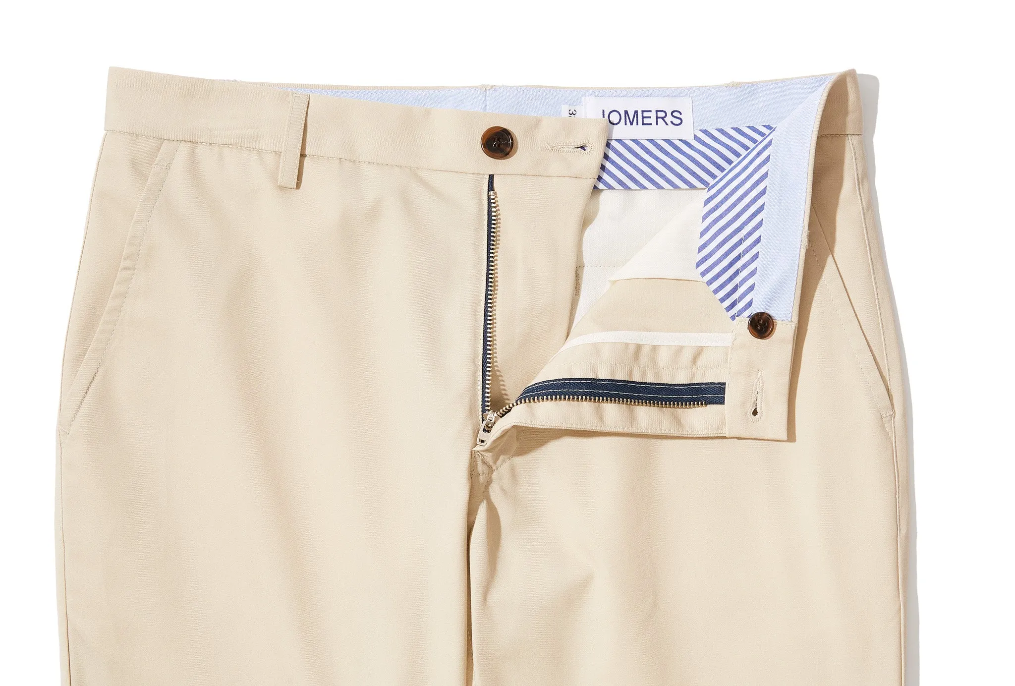 Beech (Slim) - Stone Belgian Twill Chino