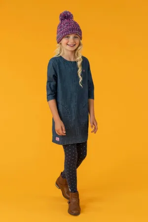 Belle Dress - Washed Denim