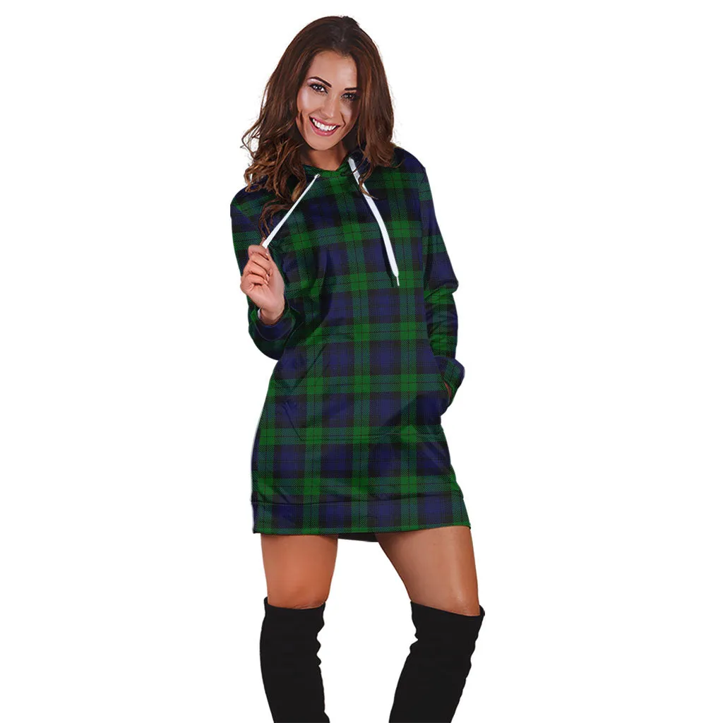 Black Watch Tartan Hoodie Dress