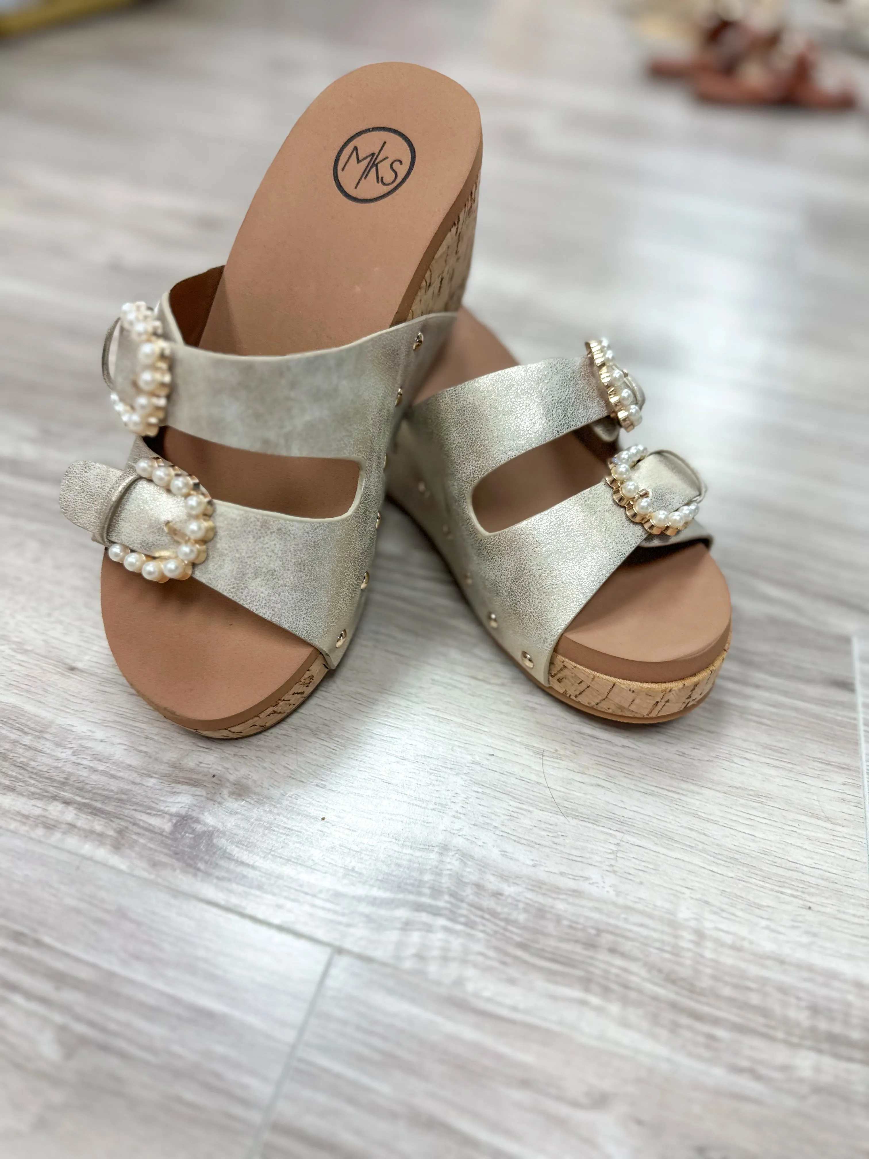 Brianna Wedge Sandal