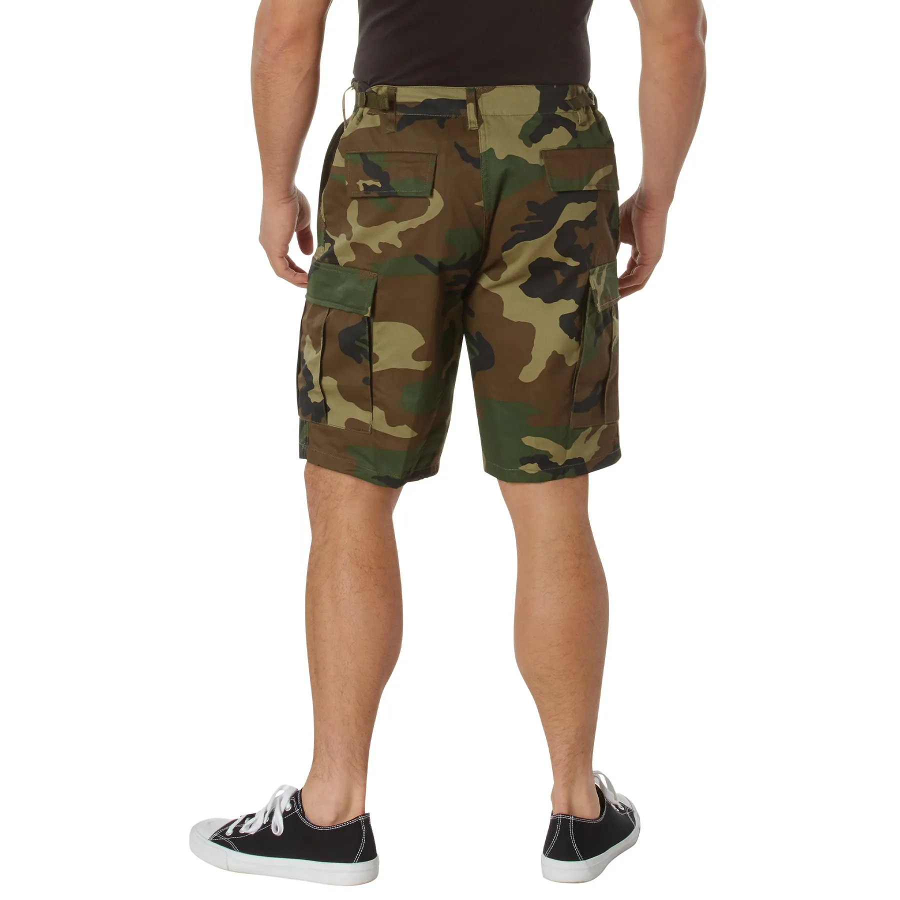 Camo BDU Shorts- Woodland- Poly/Cotton