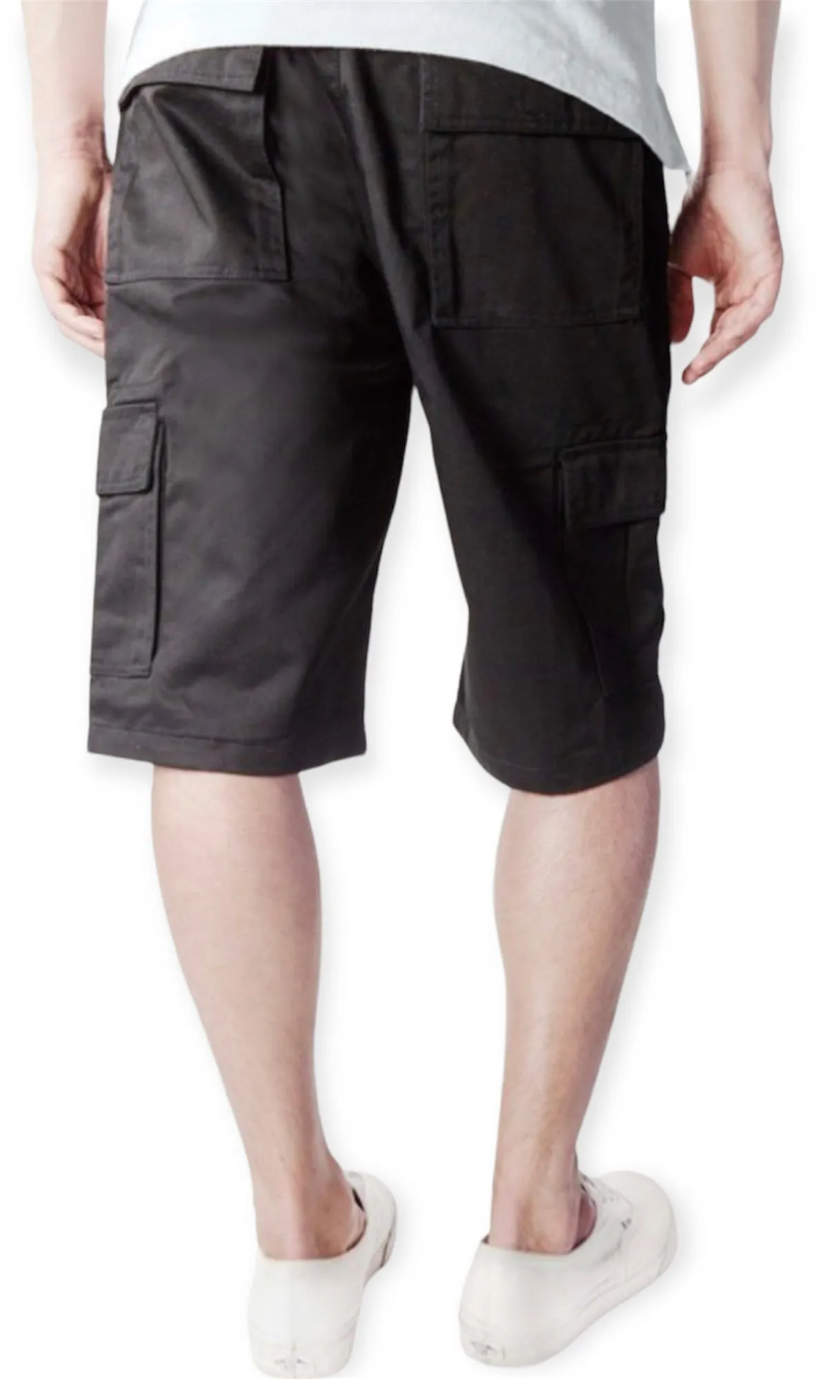 Casual Cargo Shorts- Black