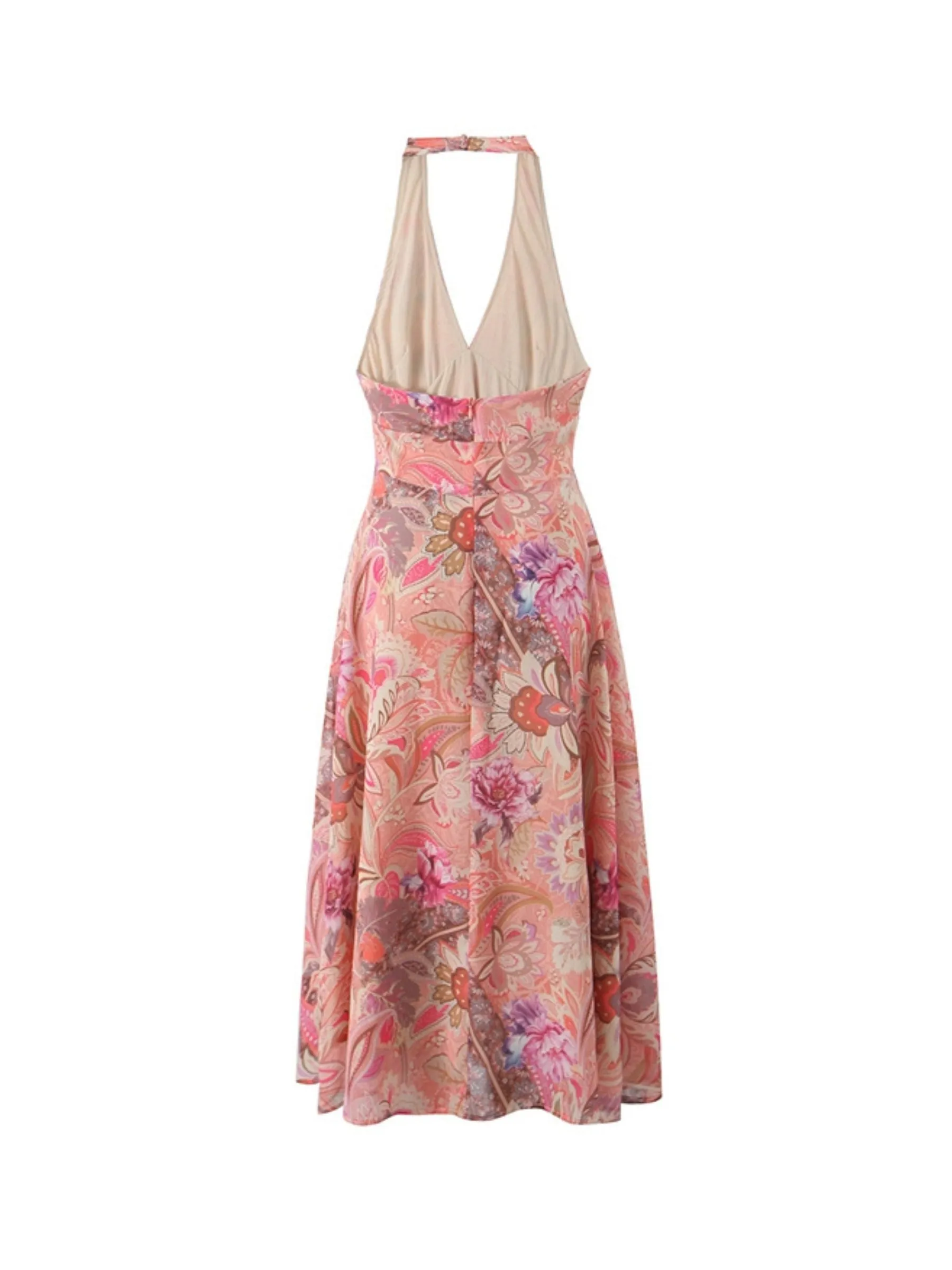 Dareen Floral Halter Midi Dress