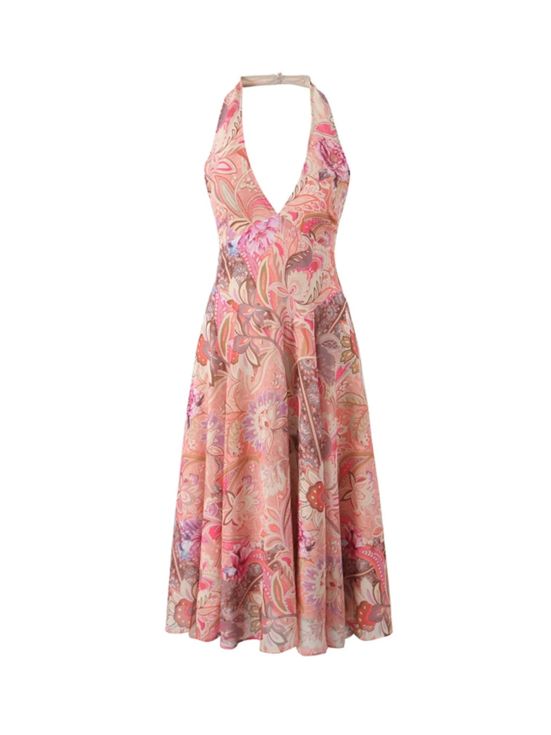 Dareen Floral Halter Midi Dress