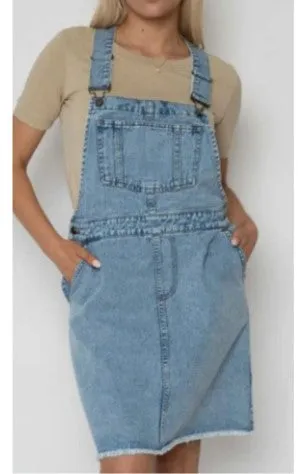 Denim Pinafore abbey dresses