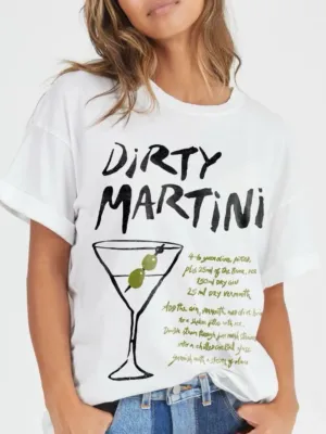 Dirty Martini Vintage Tee - White