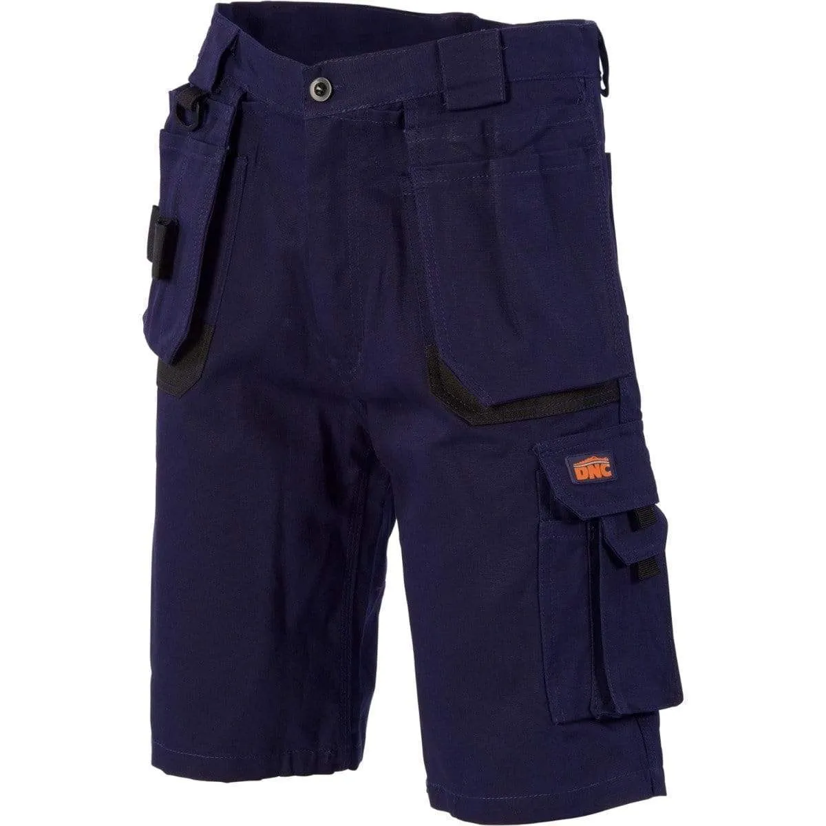 Dnc Workwear Duratex Cotton Duck Weave Tradies Cargo Shorts - With Twin Holster Tool Pocket - 3336