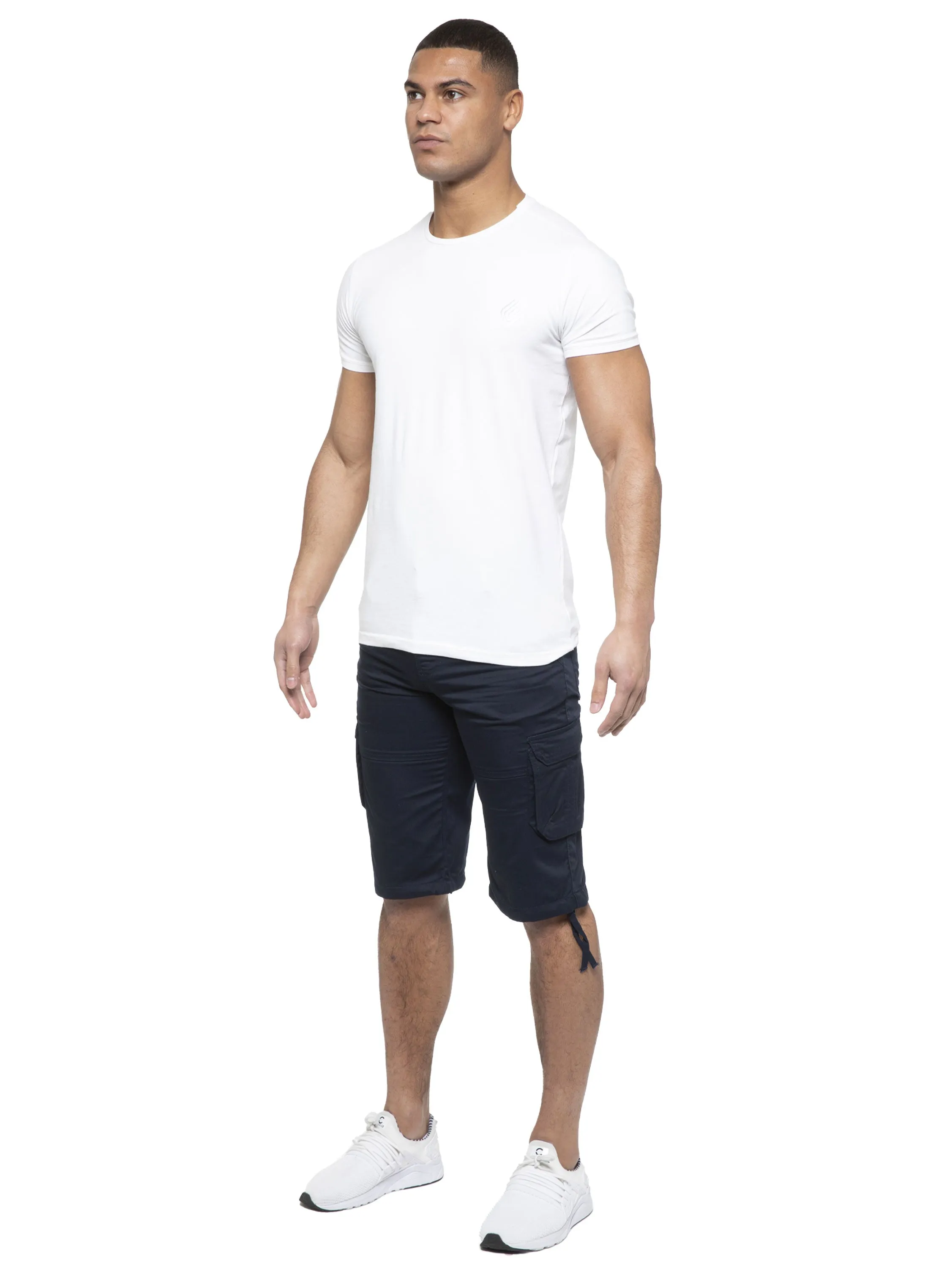 Enzo | Mens Cargo Combat Shorts