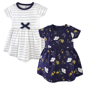 Hudson Baby Cotton Dresses, Night Blooms