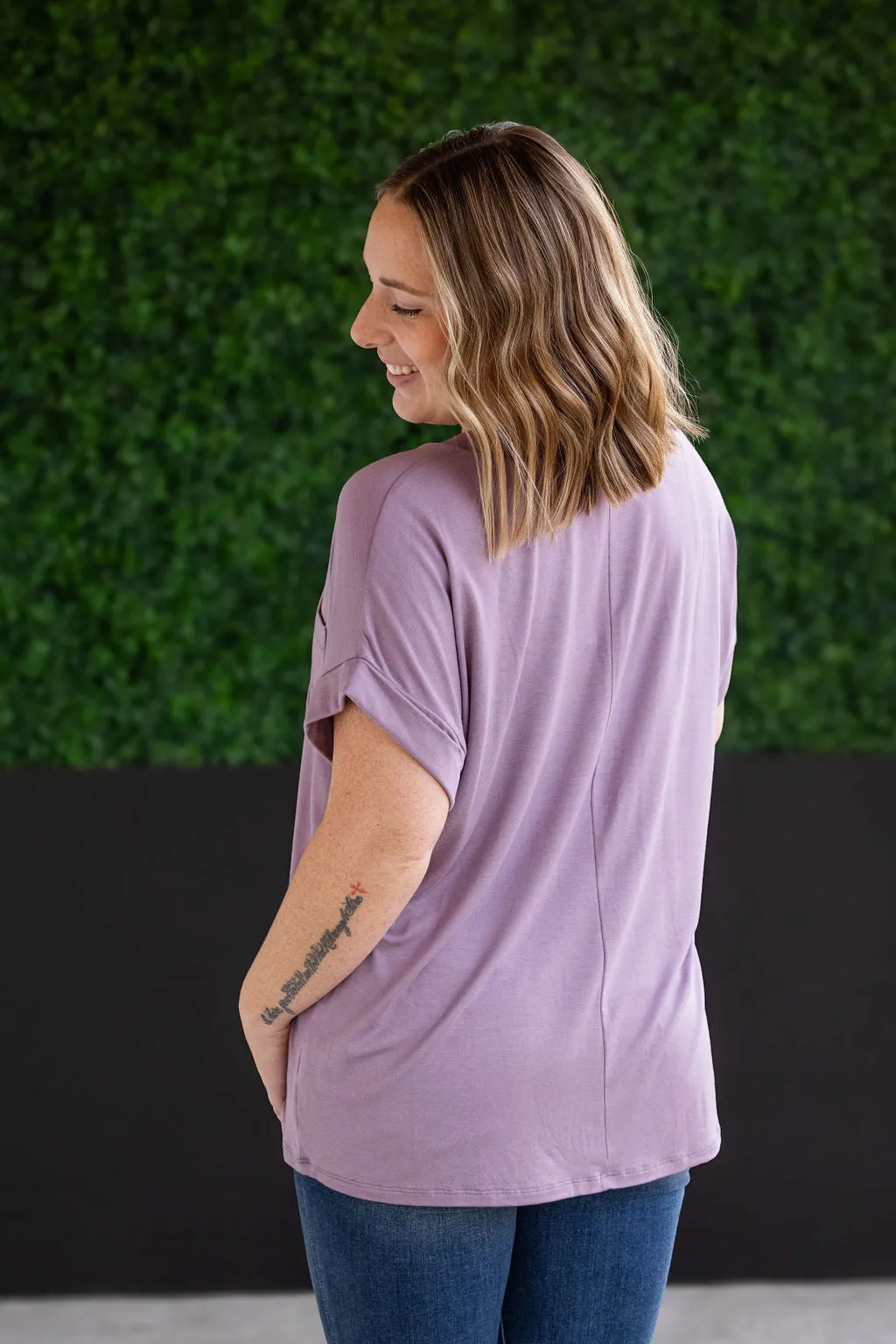 IN STOCK Sierra Pocket Tops - Dusty Purple