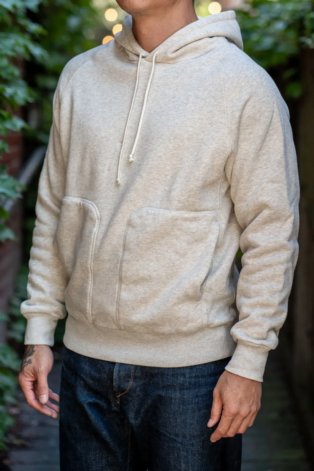 Knickerbocker Double Face Waffle Hoodie - Oat Grey