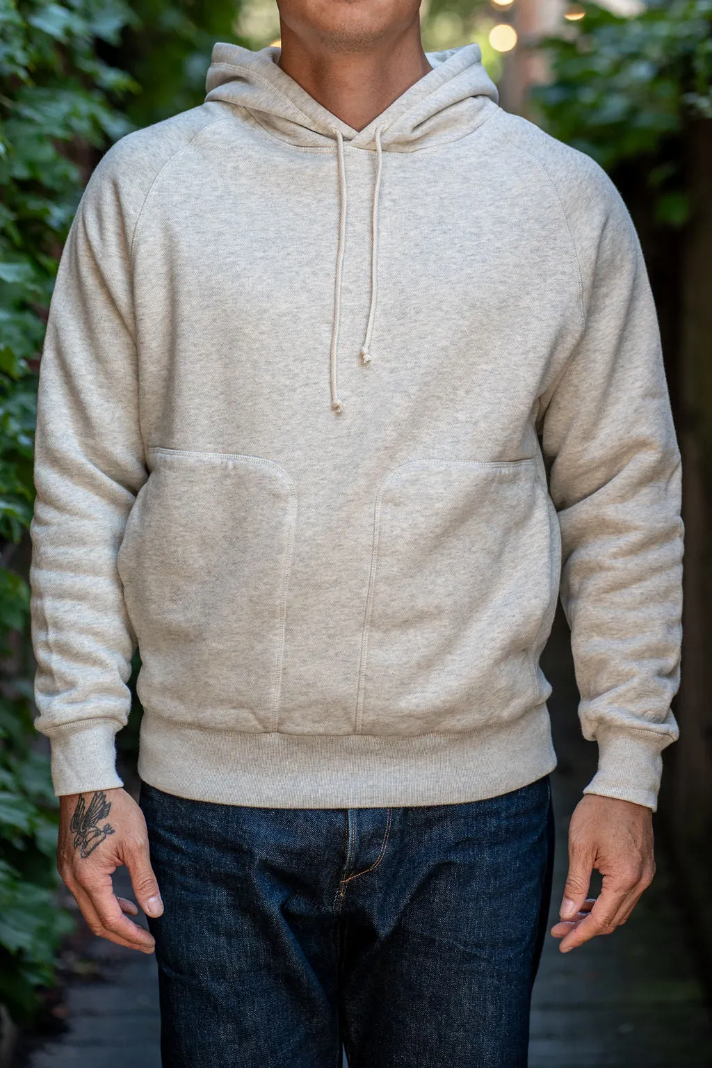 Knickerbocker Double Face Waffle Hoodie - Oat Grey