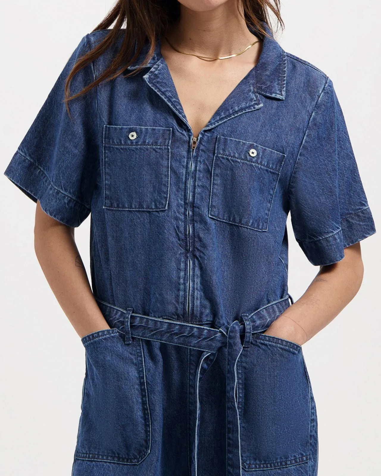 KUYICHI June boilersuit worker blue women