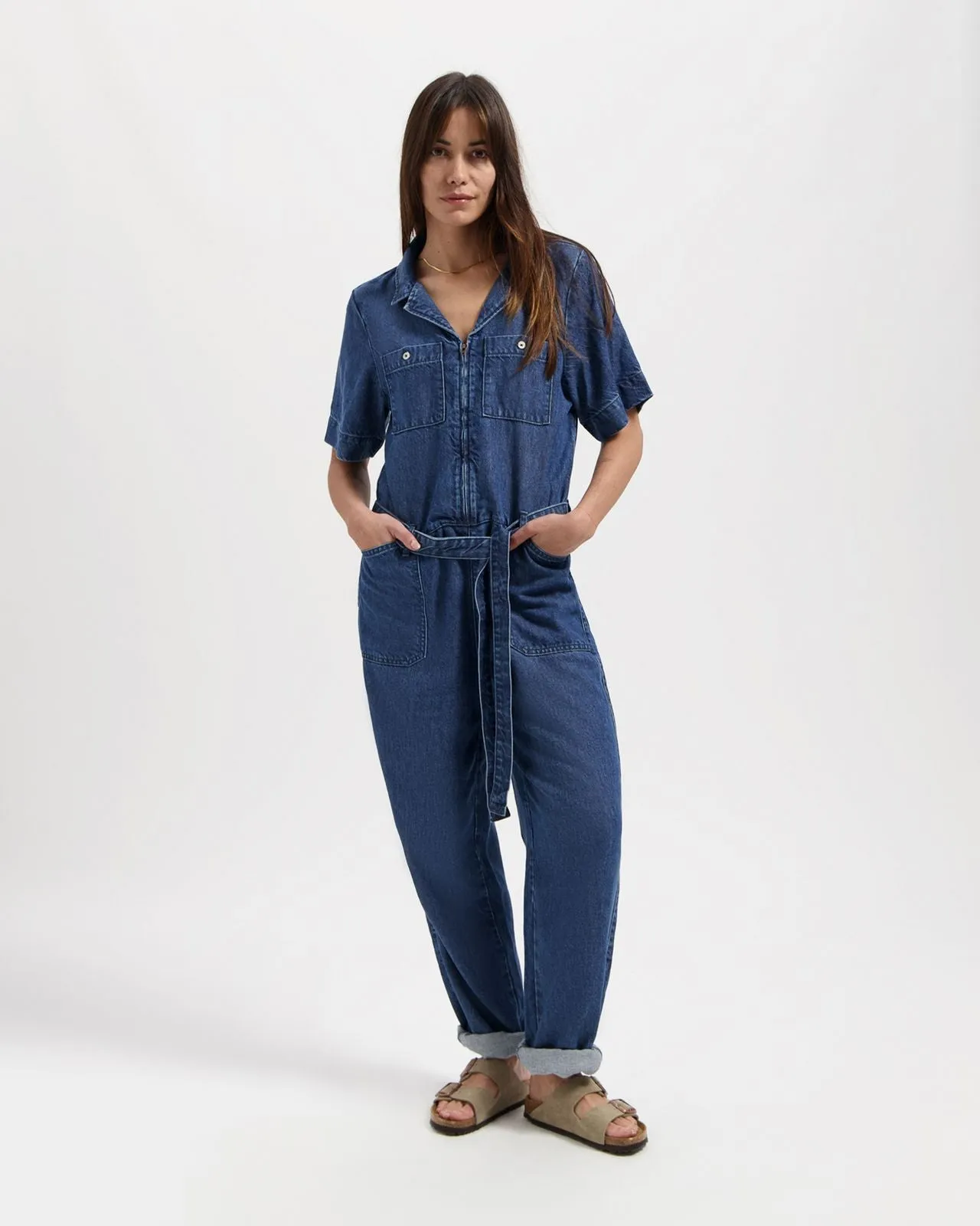 KUYICHI June boilersuit worker blue women