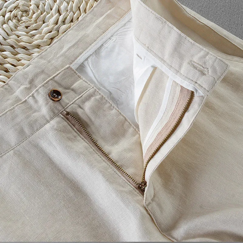 Linen casual pants