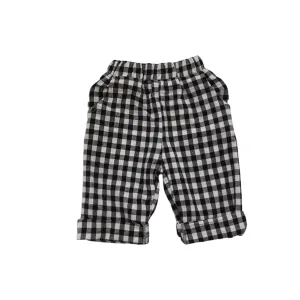 Linen Pants - Black Gingham