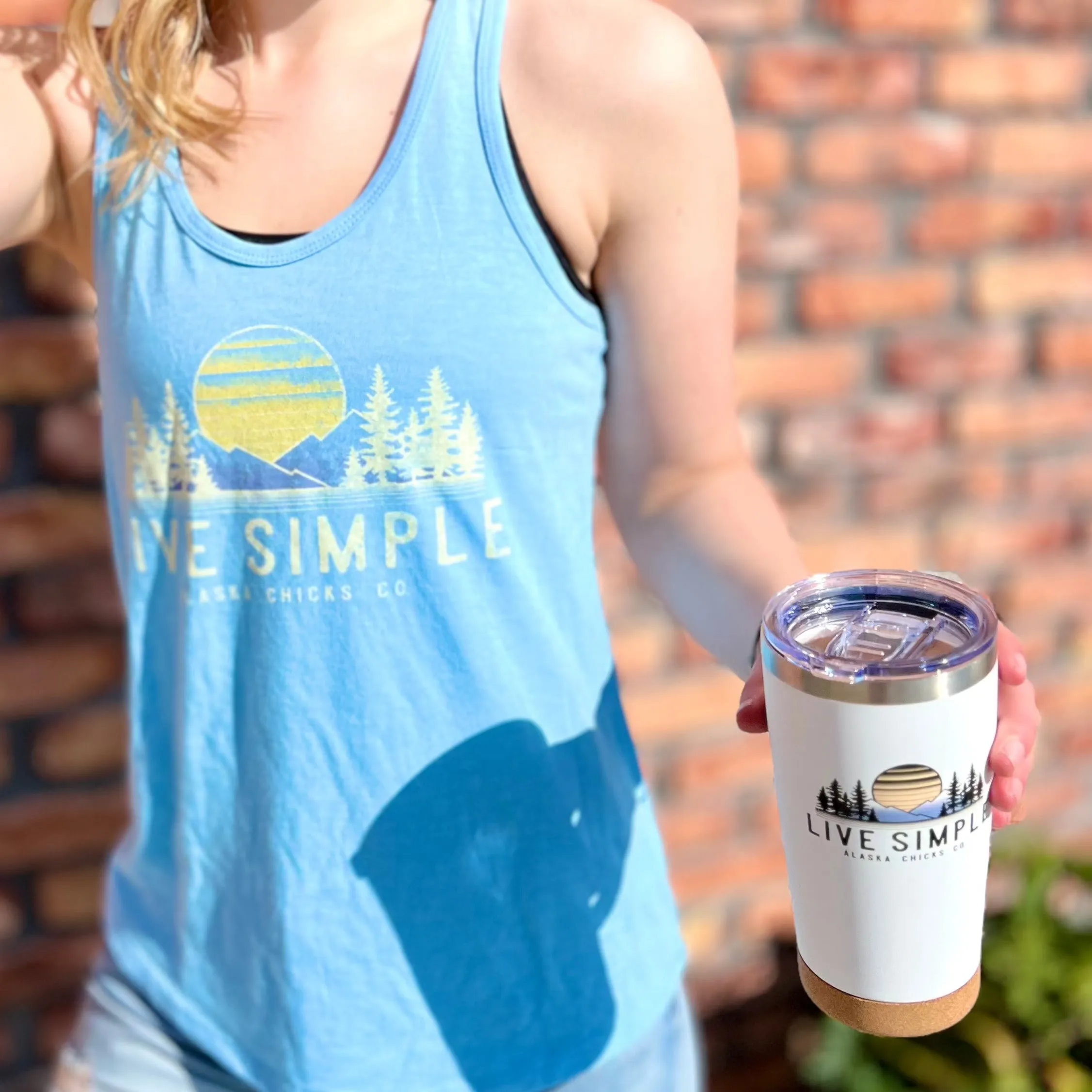 Live Simple Sunset Tank