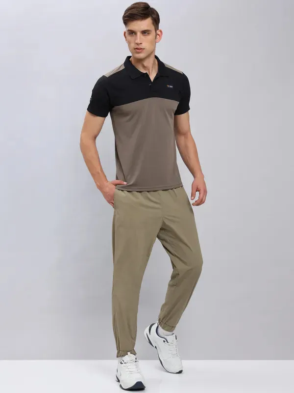 Men Colorblock Slim Fit Polo T-shirt with TECHNO COOL 