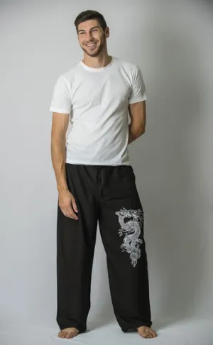 Mens Dragon Pants in Black