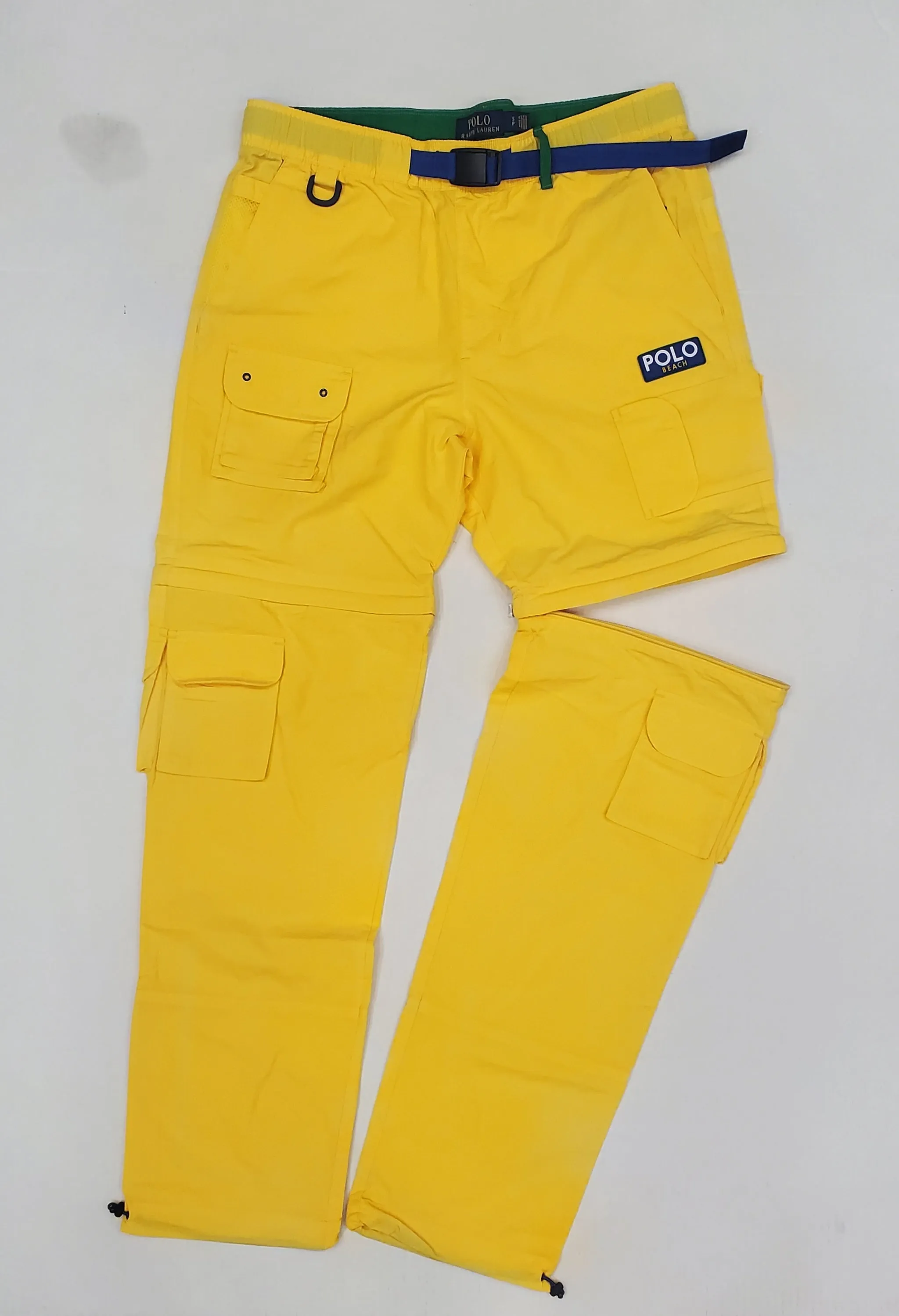 Nwt Polo Ralph Lauren Yellow Polo Beach Convertible 2 in 1 Pants