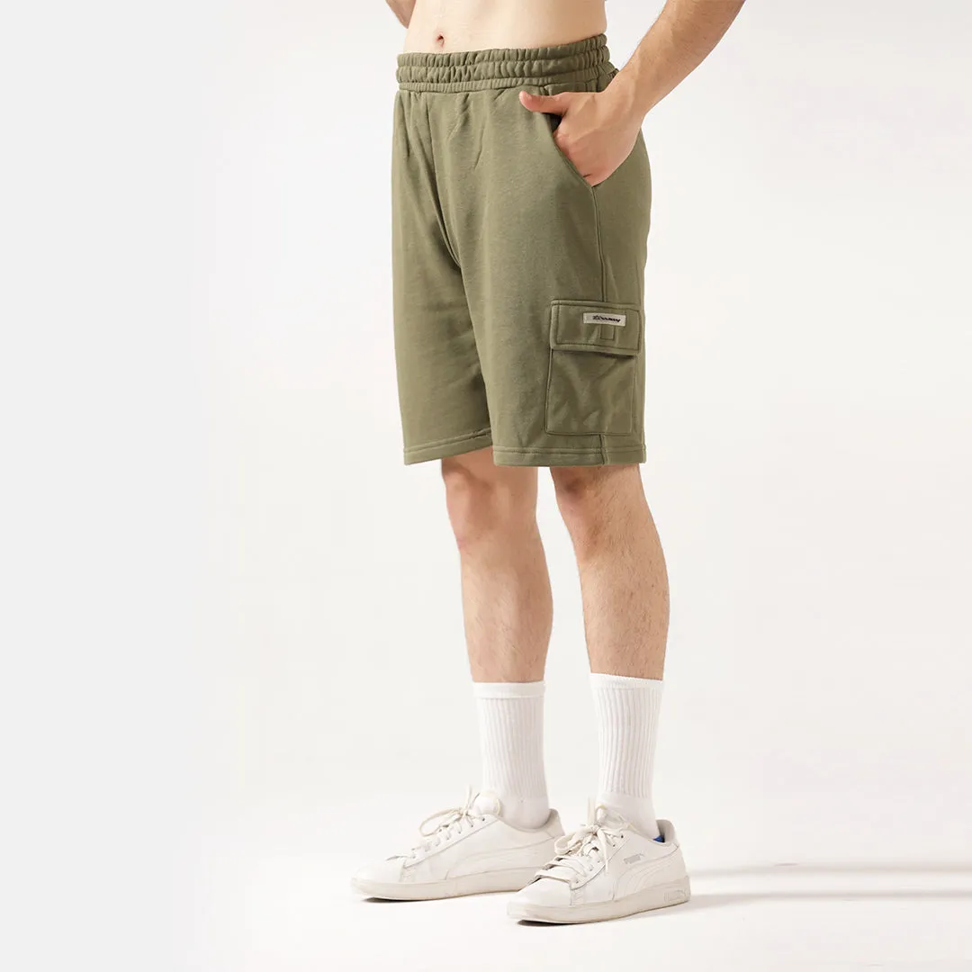 Olive Cargo Relax Fit Shorts