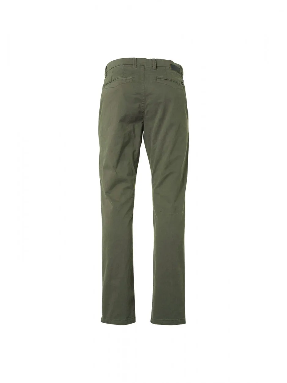 Pants Chino Garment Dyed Stretch | Dark Seagreen