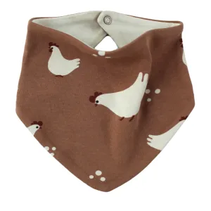 parade organics baby bandana bib - chickens