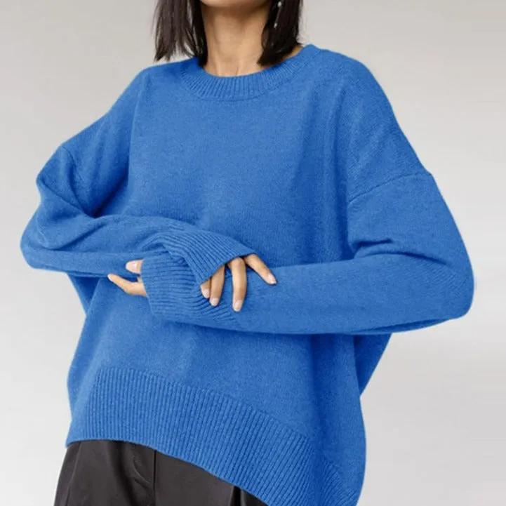 Relaxed Turtleneck Knit Sweater