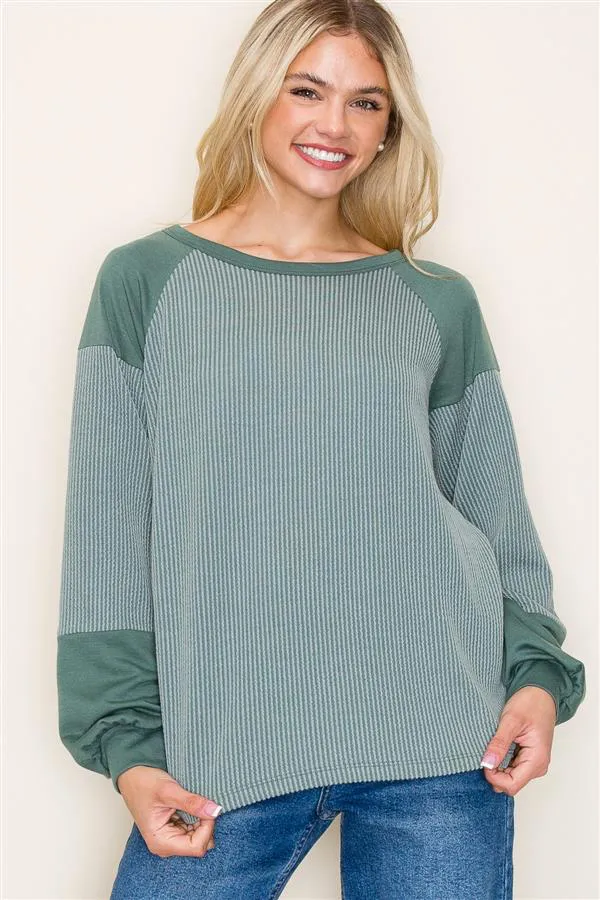 Rileigh Ribbed Tops - 3 Colors!