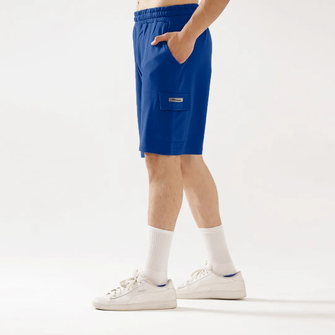 Royal Blue Cargo Relax Fit Shorts