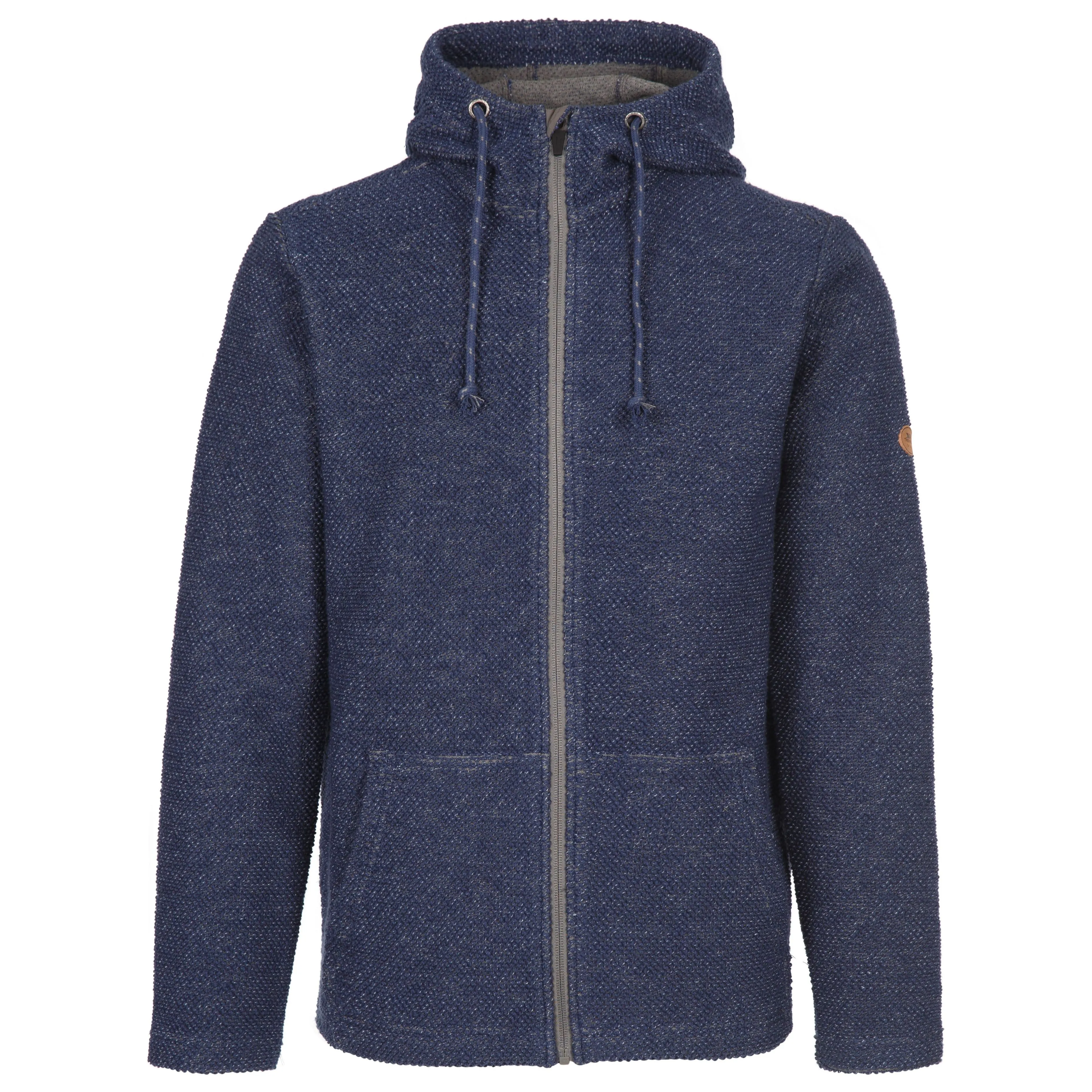 Scawton Men's Knitted Hoodie in Navy