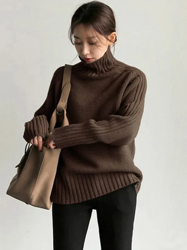 Simple Turtleneck Sweater