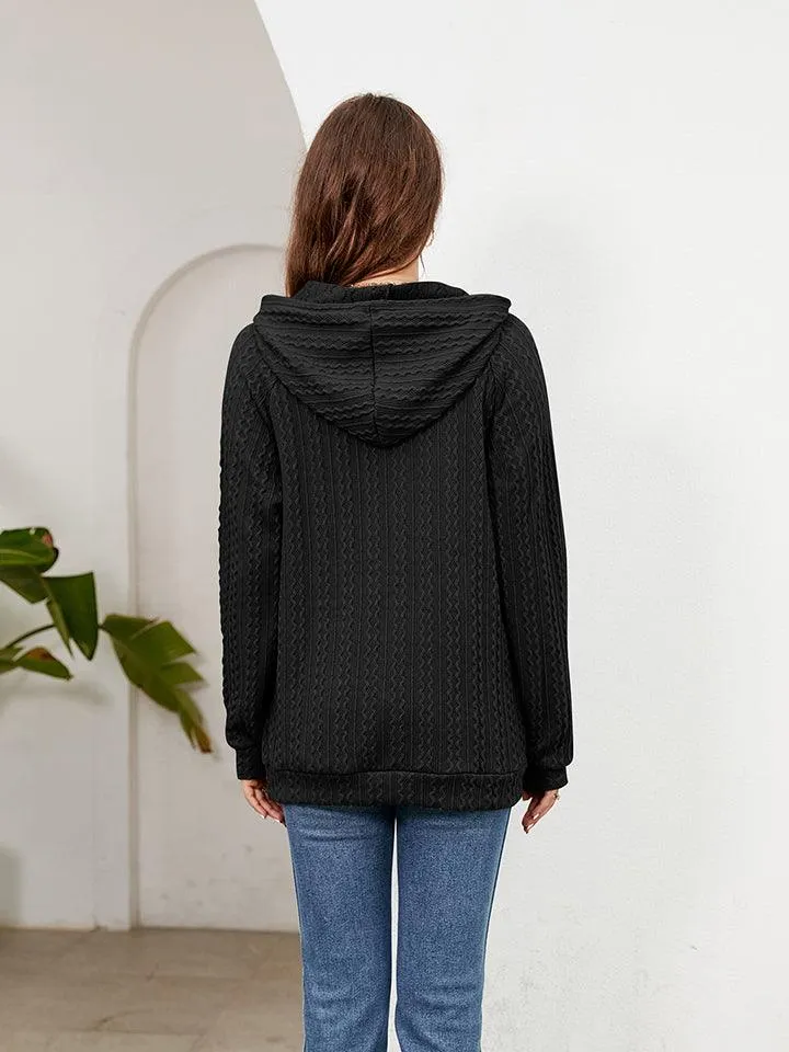 Sleeve Front Pocket Hoodie