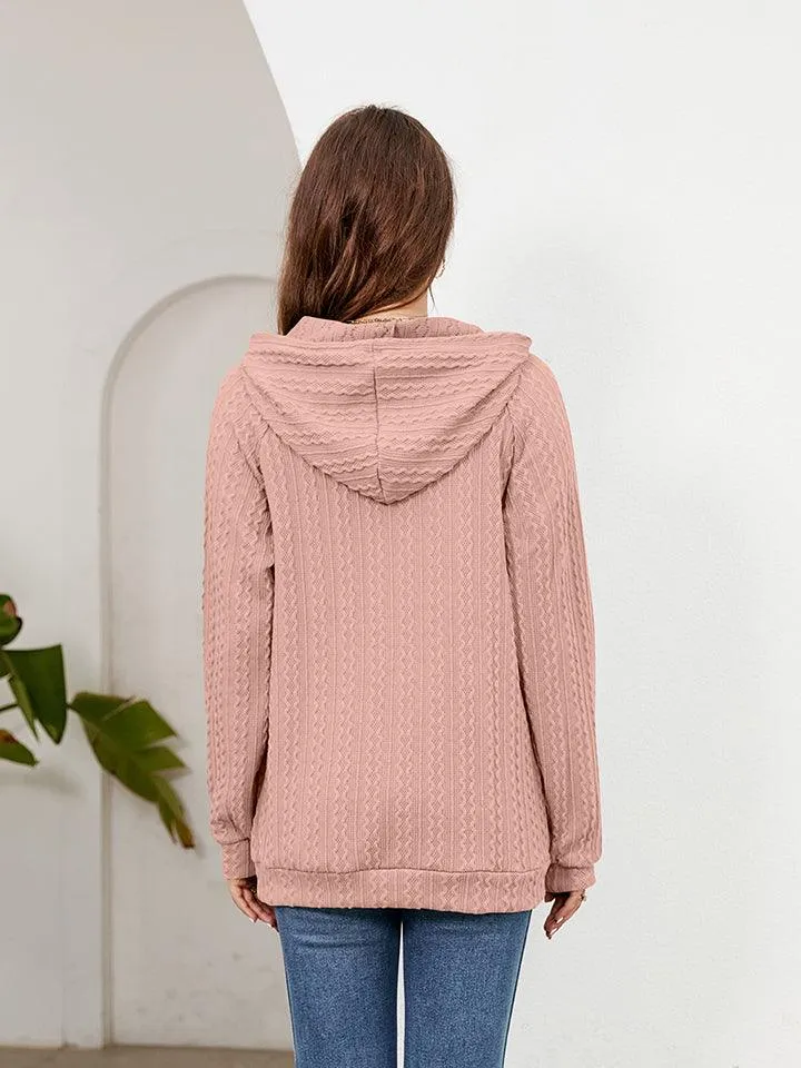 Sleeve Front Pocket Hoodie