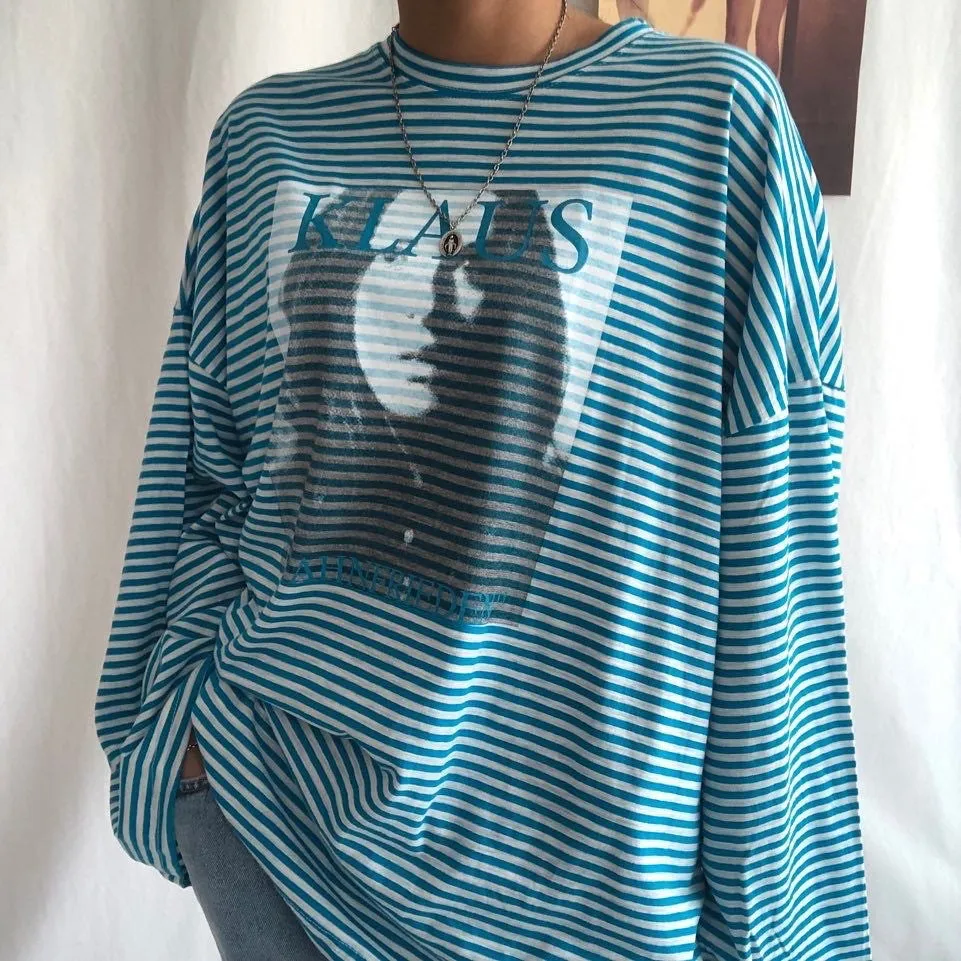 Stripe oversized Long sleeve