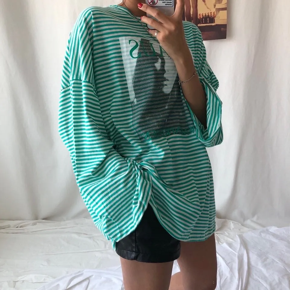 Stripe oversized Long sleeve