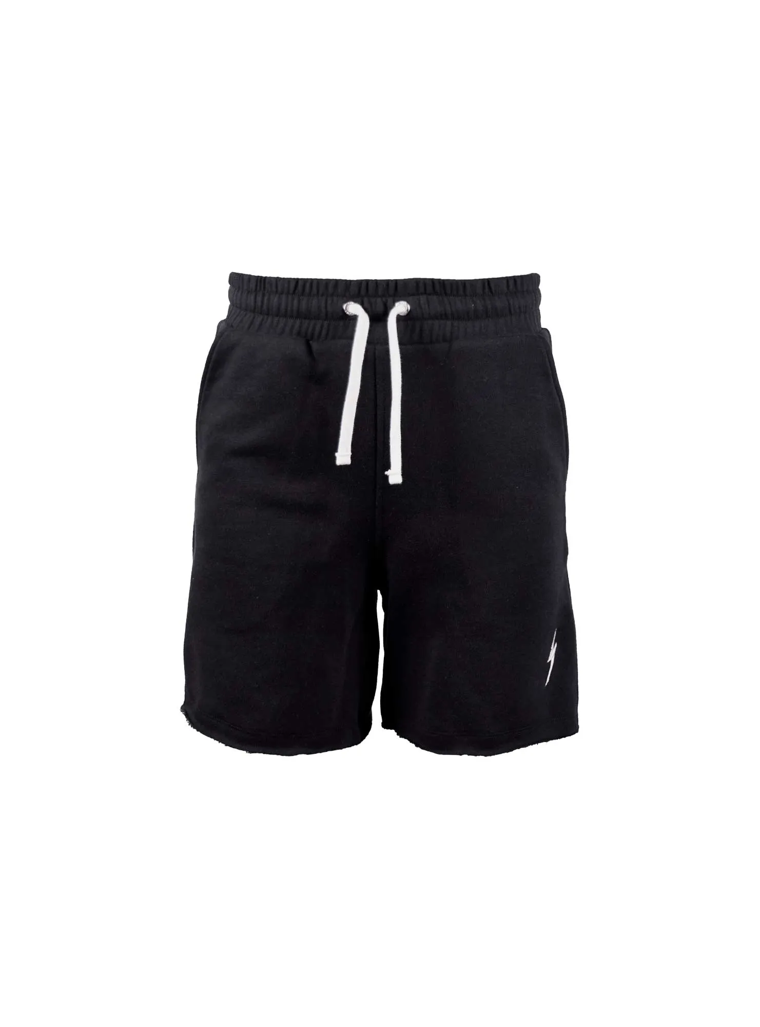 SWEATSHORT WITH RAW HEMS