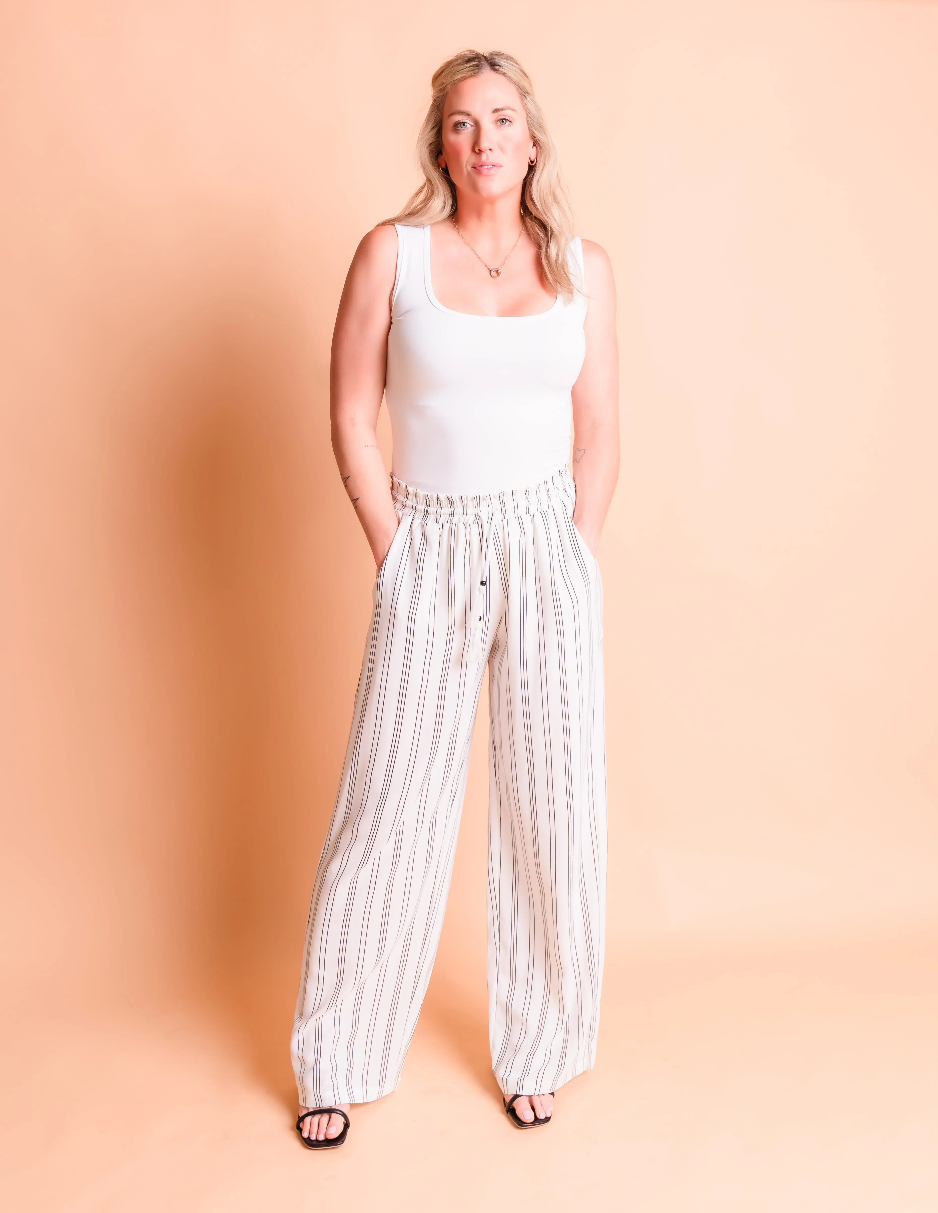 Tall Yacht Pants-Striped