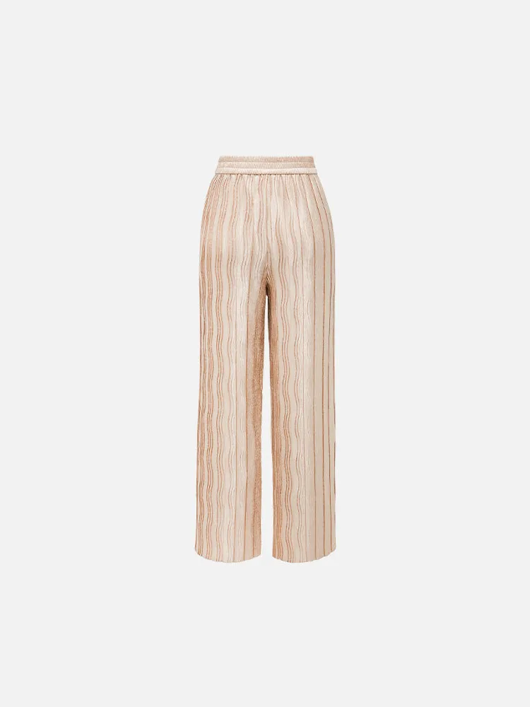 YAYING Pleated Straight Leg Pants